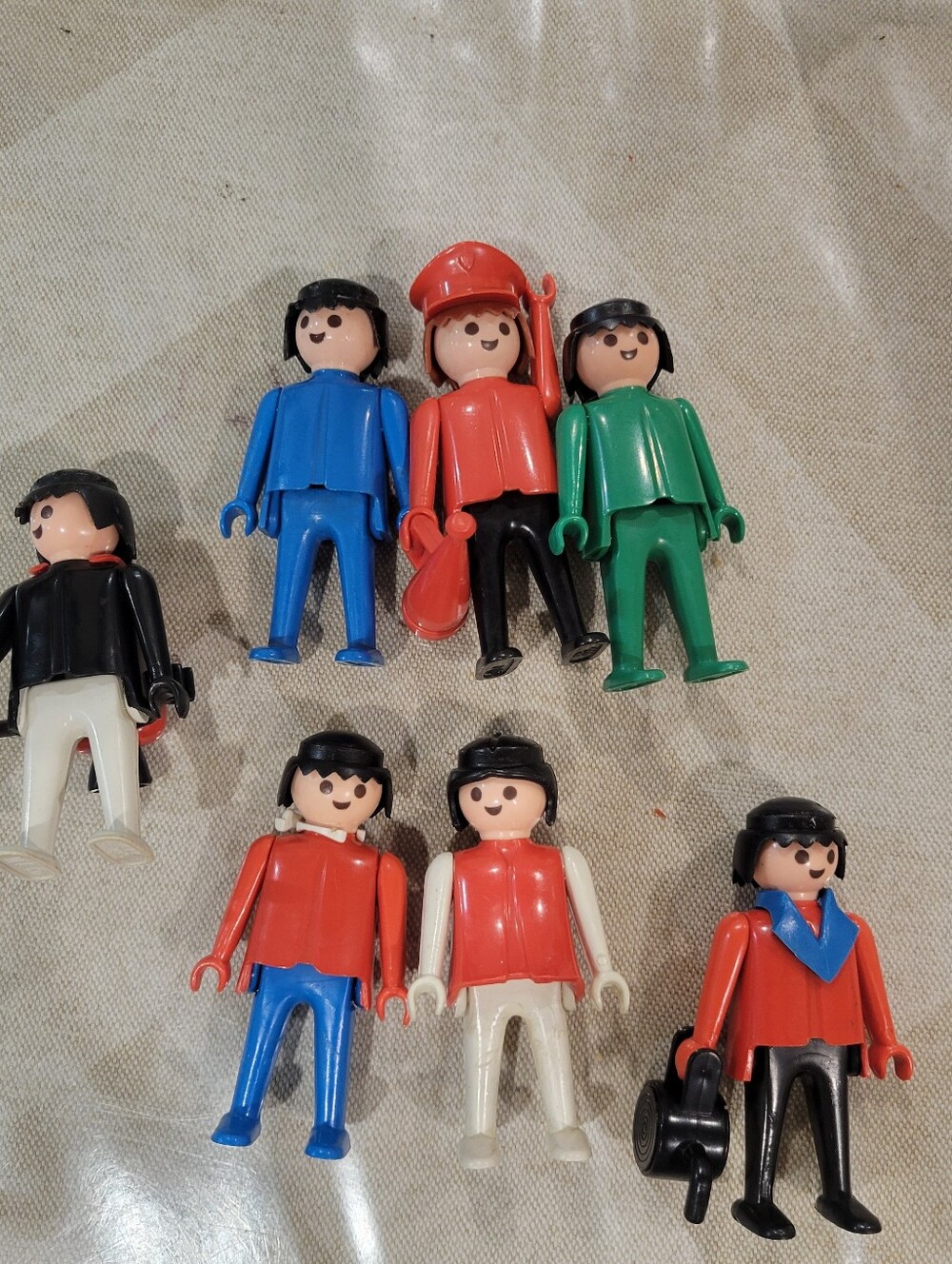 Rare Vintage Playmobil TROL Brazil Variant Figures Lot of 7